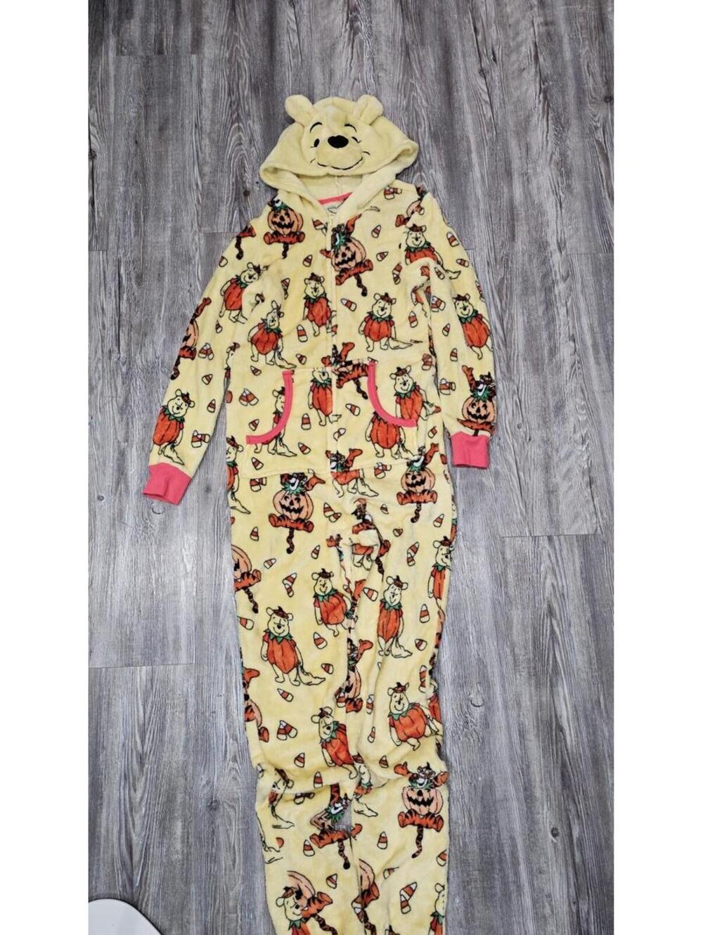 Winnie the Pooh Halloween Hooded Adult S Costume Pajamas